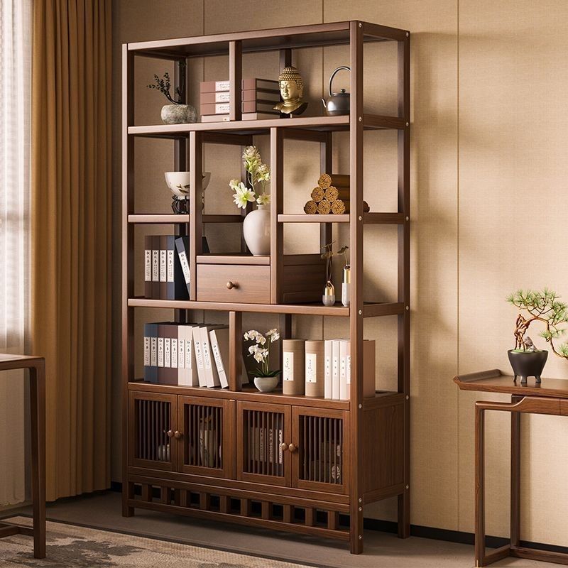 新中式博古架复古茶柜置物架家用茶具收纳柜非实木茶室茶叶放置架,住宅家具,多宝格/博古架,淘宝优惠券,粉丝福利购,淘宝优惠卷