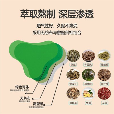 百年扁鹊艾灸贴颈椎膝盖腰椎酸痛肩周贴热敷自发热艾草贴关节热敷