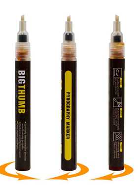 烙画烧焦笔 DIY设计工艺品燃烧木烧笔焦记笔木标记号笔