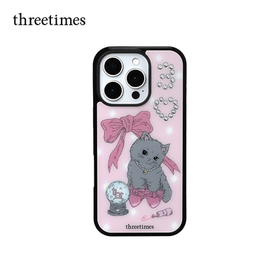 threetimes手机壳创意ins萌宠猫咪女卡通可爱小众个性防摔保护套