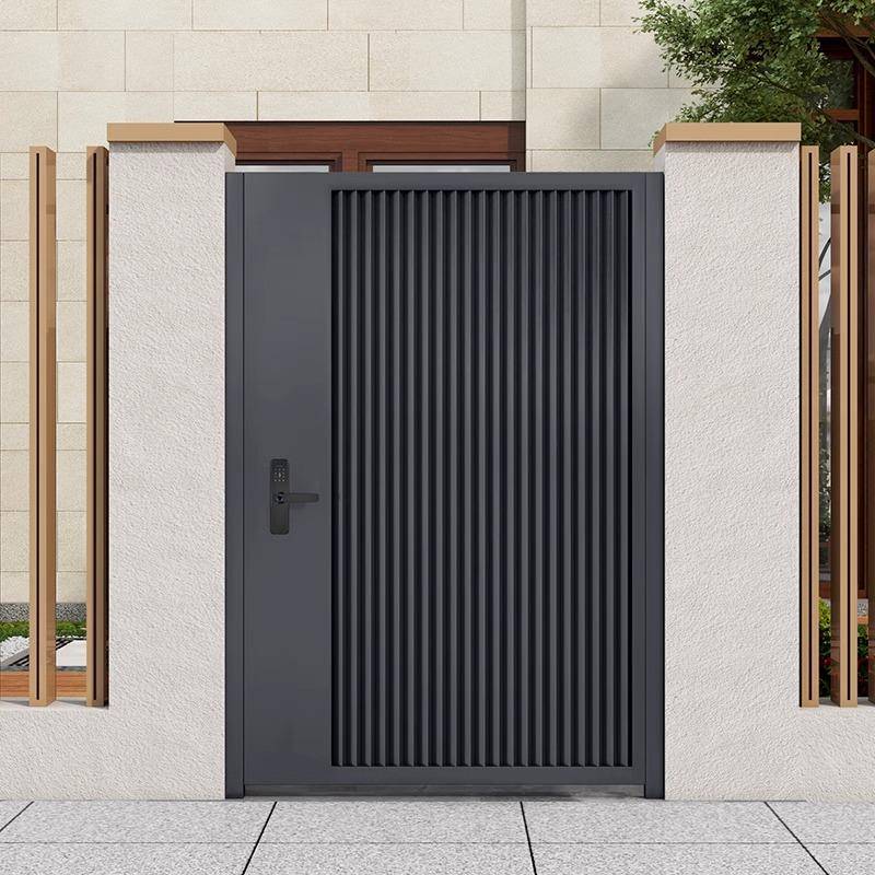 庭院别墅大门乡村院子小门铝合金单开 门户外花园门过道走廊门定