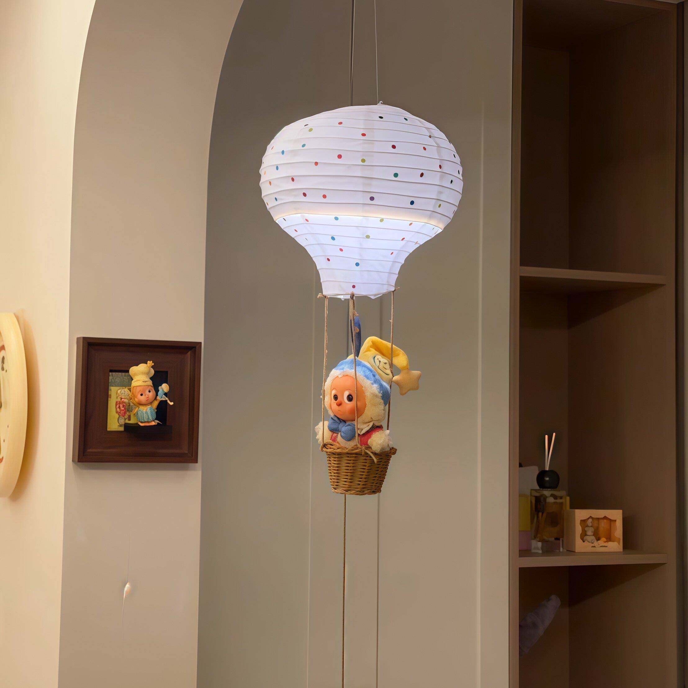 热气球吊饰空中摆件小夜灯卧室氛围感布置灯笼挂饰手工diy壁挂