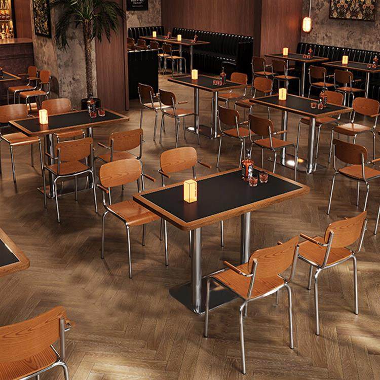 需定制餐饮店桌椅商用韩式料理烤肉西餐厅小酒馆桌子咖啡店清吧披