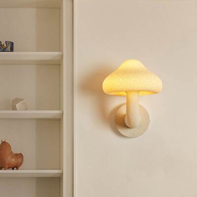 蘑菇壁灯法式奶油风中古创意个性艺术过道儿童房装饰可爱卧室床头