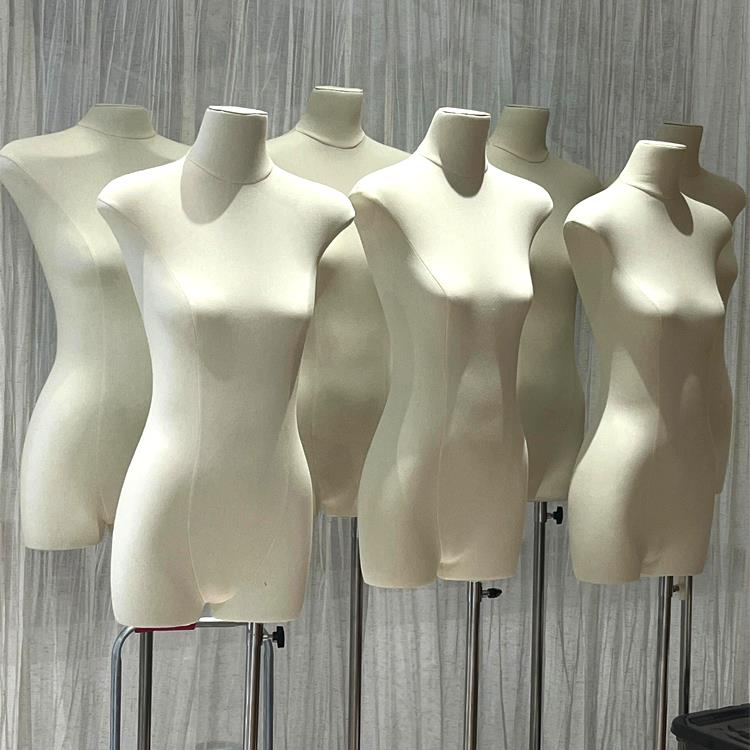 高级模特展示架女装店人台人偶道具女半身服装店橱窗假人扁身平胸