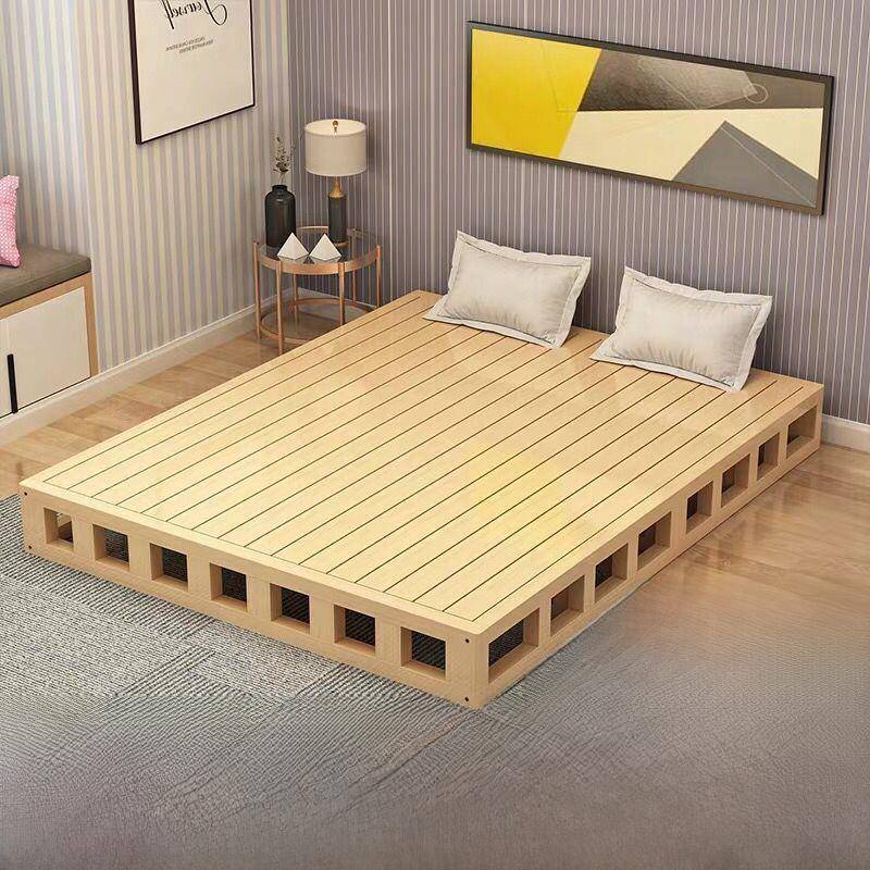定制实木硬板床垫木板护腰床架排架平台床1.5双人床1.8米硬榻榻米