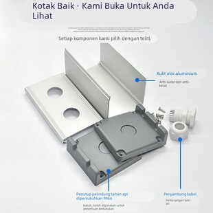 铸铝急停金属按钮盒子五孔防水支架控制盒单孔防水16开关盒铝合金