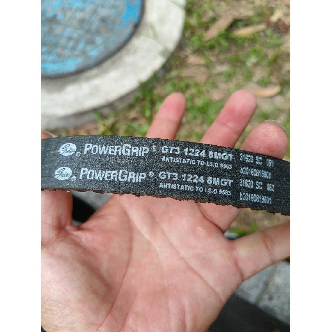 盖茨同步带 GT3 1224-8MGT全顺90中置电机皮带GT4 1008电动车皮带