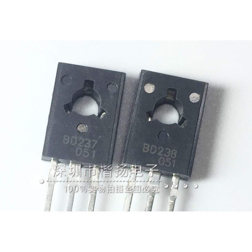 长电原装 BD237 BD238 TO-126 三极管 2A/100V NPN 功率管 现货