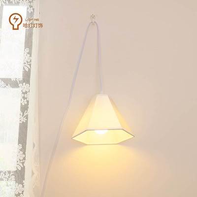 床上灯悬挂卧室宿舍挂灯插电寝室夜灯床上阅读灯气氛灯上铺吊灯