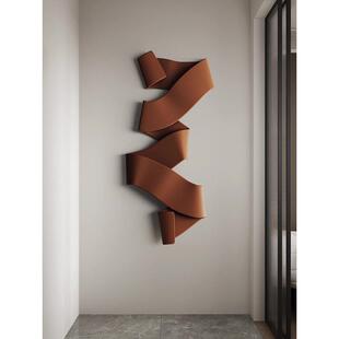 意式不规则弯曲立体壁饰玄关墙面装饰品背景墙入户门口金属挂件