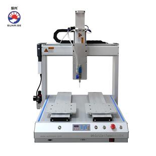 东莞三来司双平台单头点胶机在线式点胶滴胶机涂胶喷胶四轴机