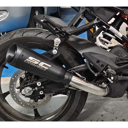 新款RC390 390ADV 胡思瓦娜401中段改装SC 吉村天蝎 AR炸街排气管