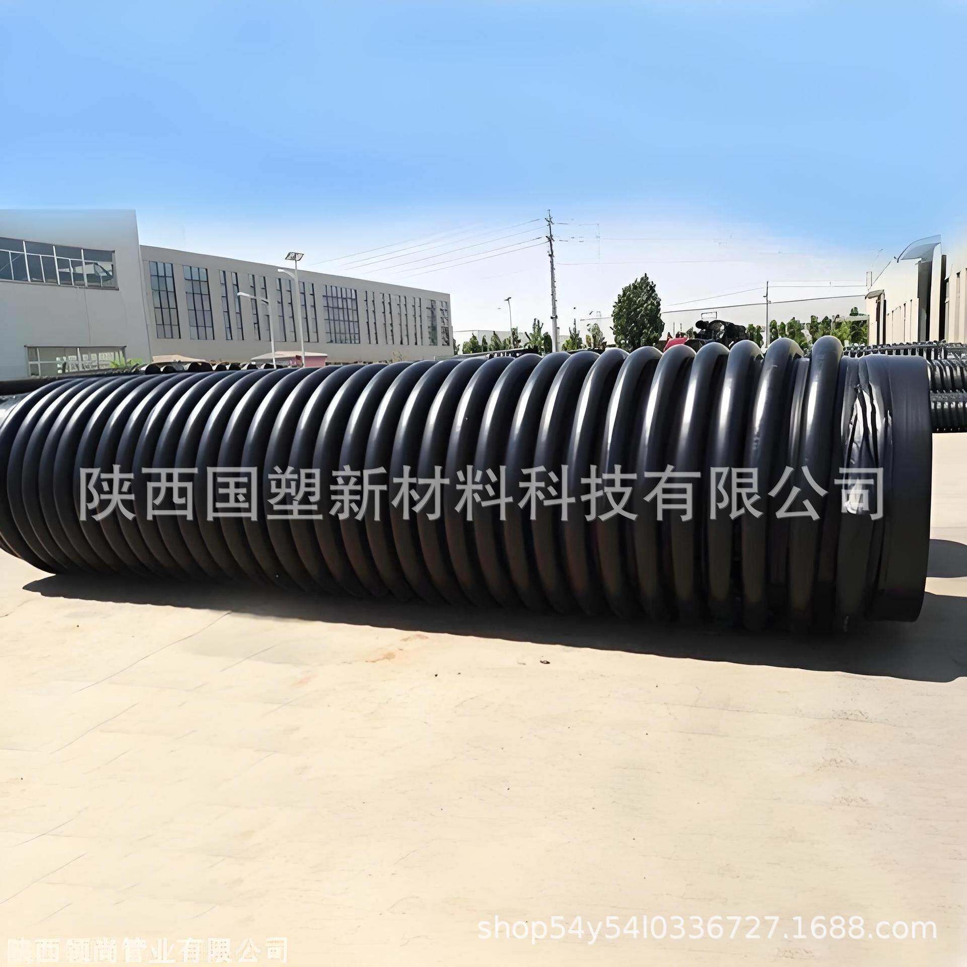 hdpe克拉管00*sn6排水排污管道缠绕b型聚乙烯波纹管材