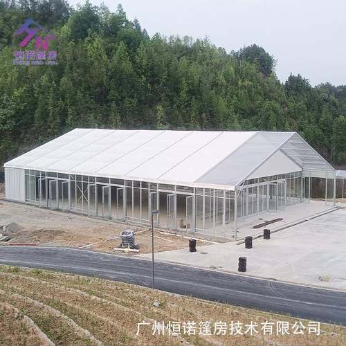 黄山宴会帐篷大型铝合金活动婚庆篷房PVC透明防火阻燃篷布tent
