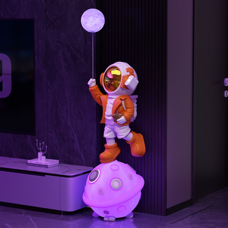 大型太空人宇航员K歌音响氛围灯光客厅摆件电视柜旁边落地装饰品