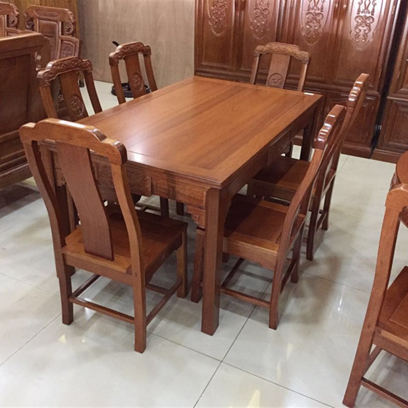 红木餐桌家具仿古圆台桌花梨木豪华雕花荷花圆餐桌带转盘实木圆桌