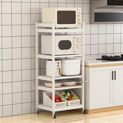 高端厨房置物架加宽加深50多层落地微波炉架大尺寸蒸烤箱架收纳架