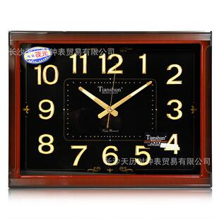 天顺2203超静音挂钟客厅19英寸精致夜光石英钟表
