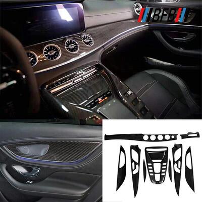 适用于奔驰AMGGT50GT53GT63右驾驶碳纤维内饰中控仪表车门排挡