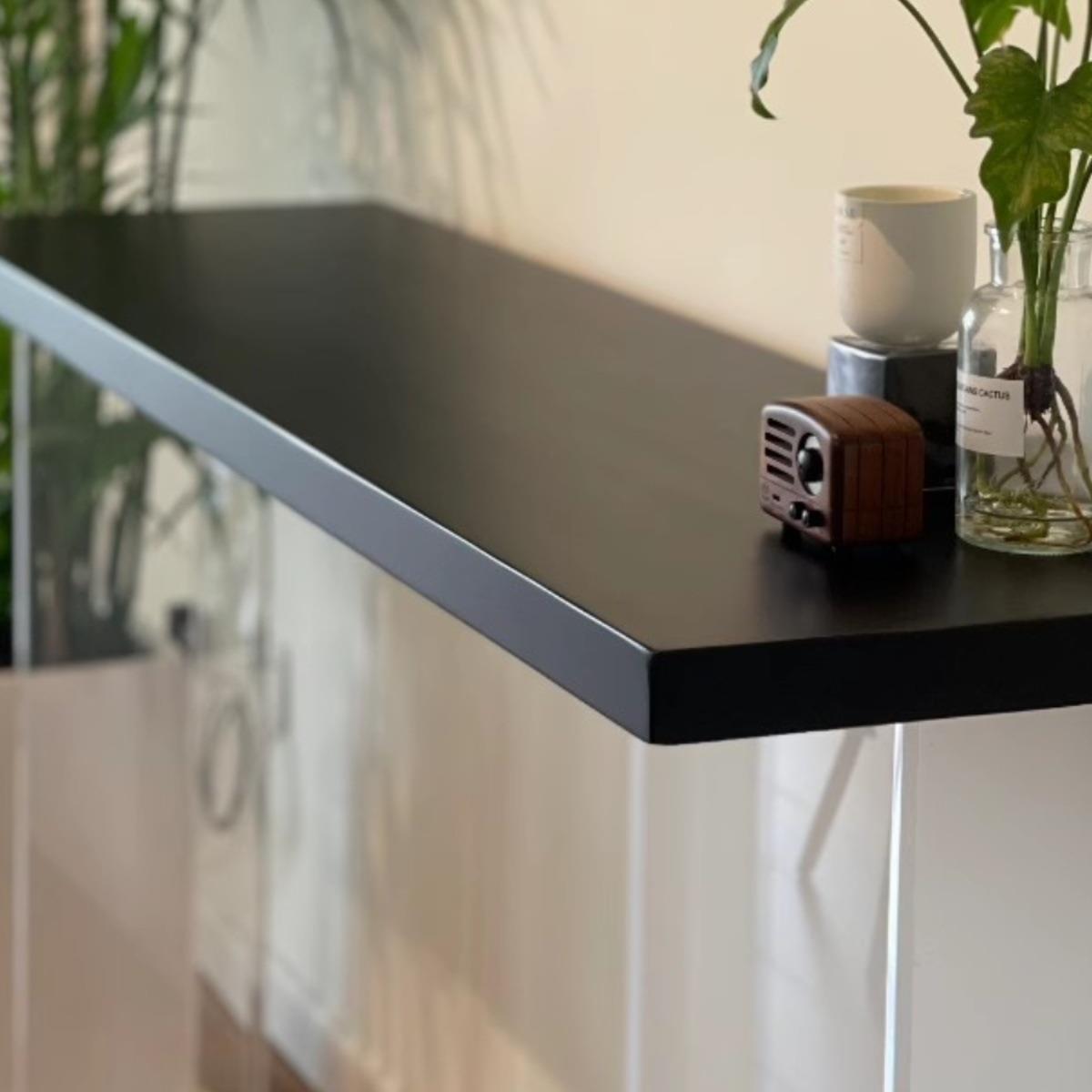 亚克力悬浮吧台桌客厅隔断靠墙桌子家用阳台长条窄桌高脚桌椅组合