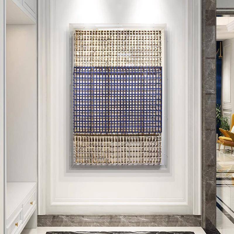 实物装置亚克力画创意玄关设计师挂画立体抽象办公室样板间装饰画