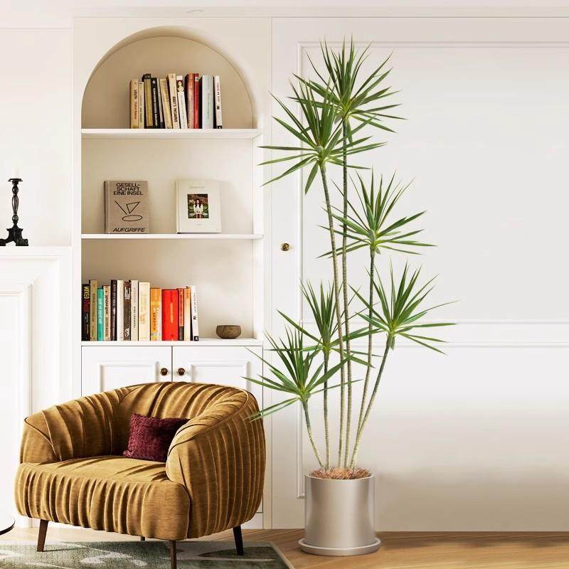 大型植物盆栽仿真龙舌兰家居装饰摆件盆栽假树绿植龙血树落地盆景