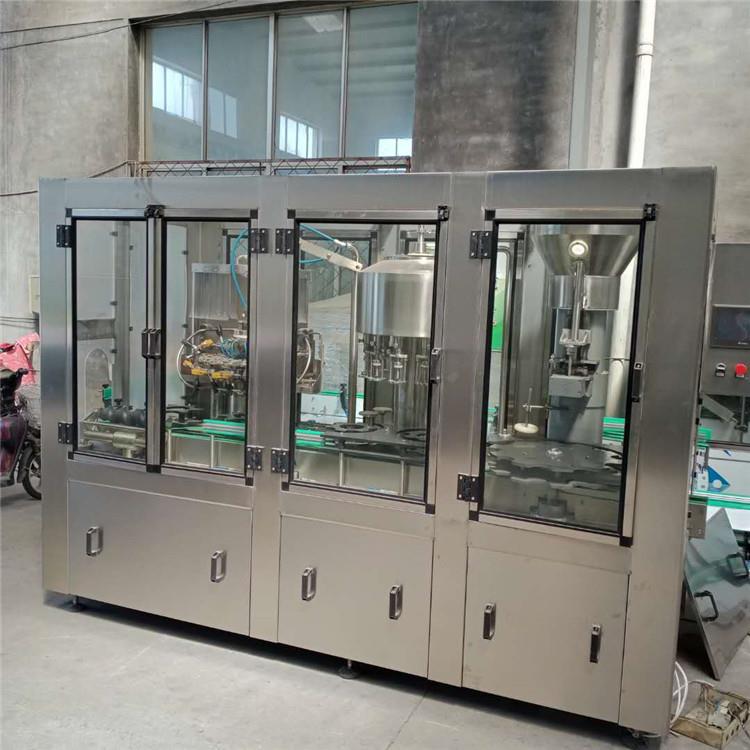 全自动葡萄酒三联机洗瓶灌装打塞机三联机宁夏红酒灌装设备齐全