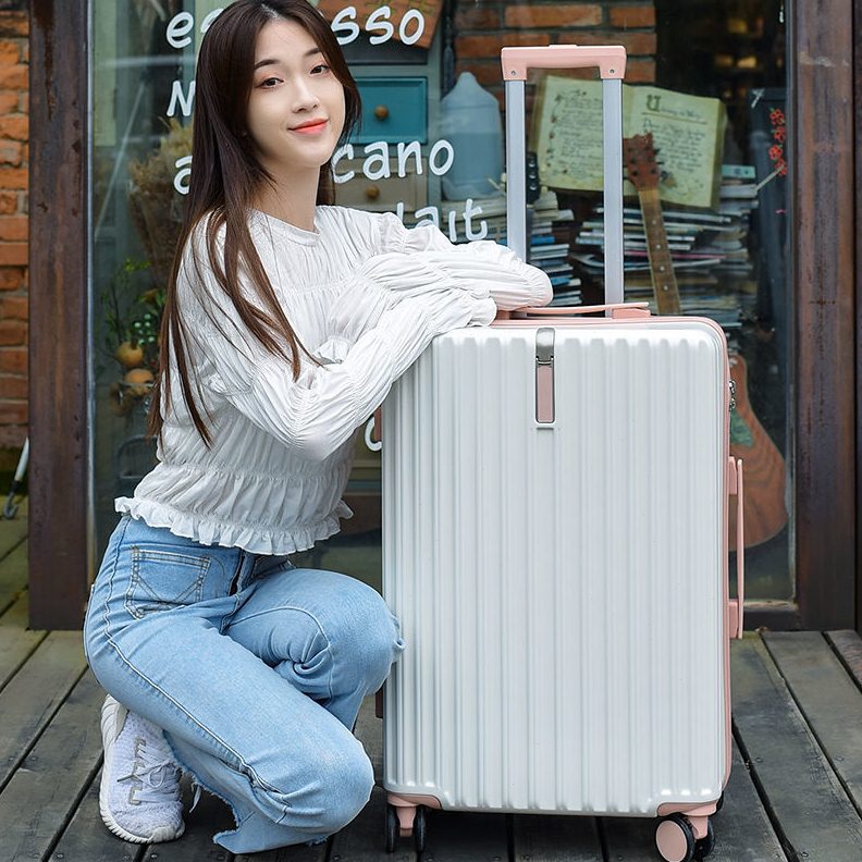 20机铝框拉女旅行箱学生拉杆箱密码箱24寸小清新登箱箱子行李箱寸