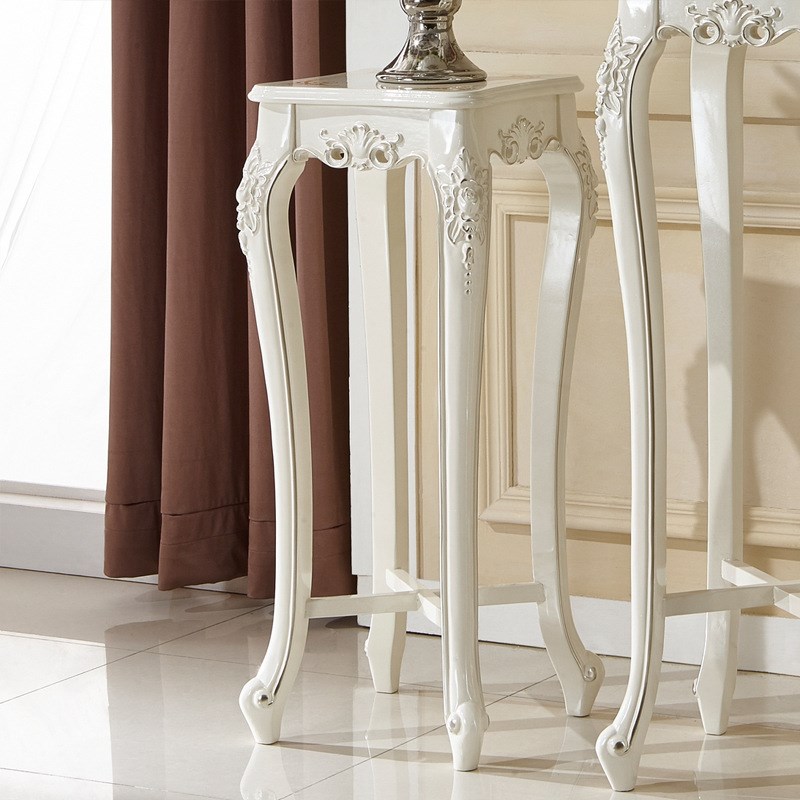 家具欧式花架置物架法式田园全实木花架花几客厅墙角墙边花架