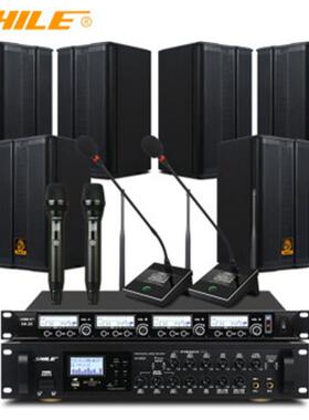 狮乐AV-8820/BX-503会议室音响套装背景音乐会议音箱功放话筒套餐
