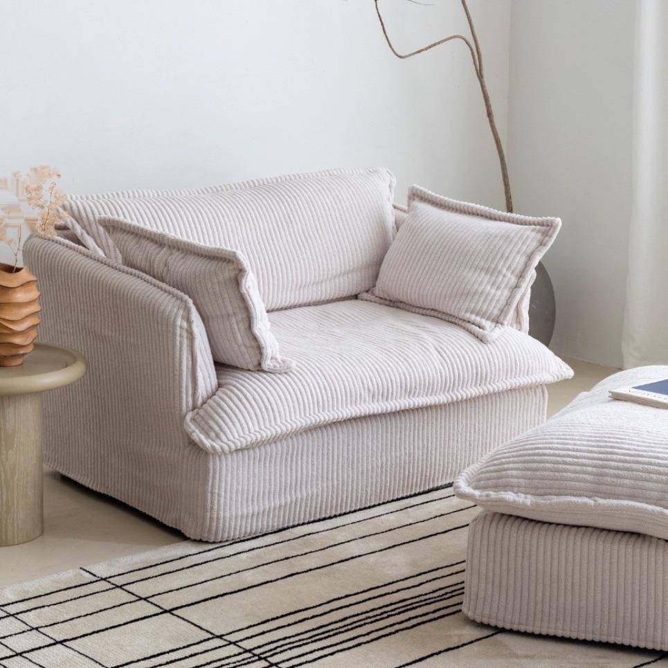 北欧简约诧寂风可拆洗单人布艺灯芯绒设计师慵懒奶油风深坐沙发椅,鲜花速递/花卉仿真/绿植园艺,割草机/草坪机,淘宝优惠券,粉丝福利购,淘宝优惠卷