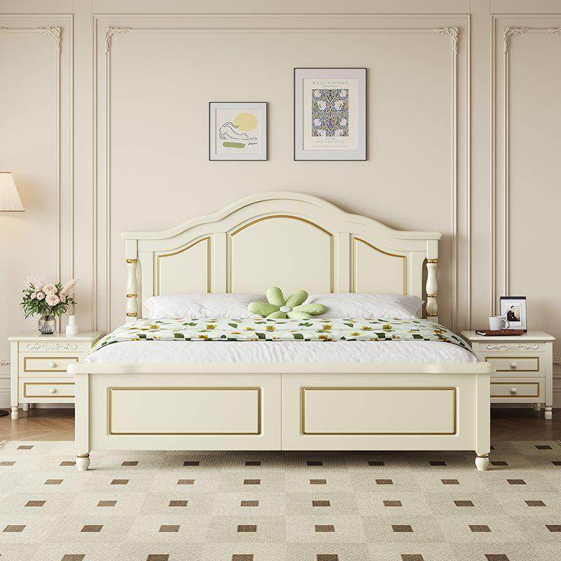 实木床双人1.8x2米主卧大床1.5家用1.2m1.35单人储物婚床