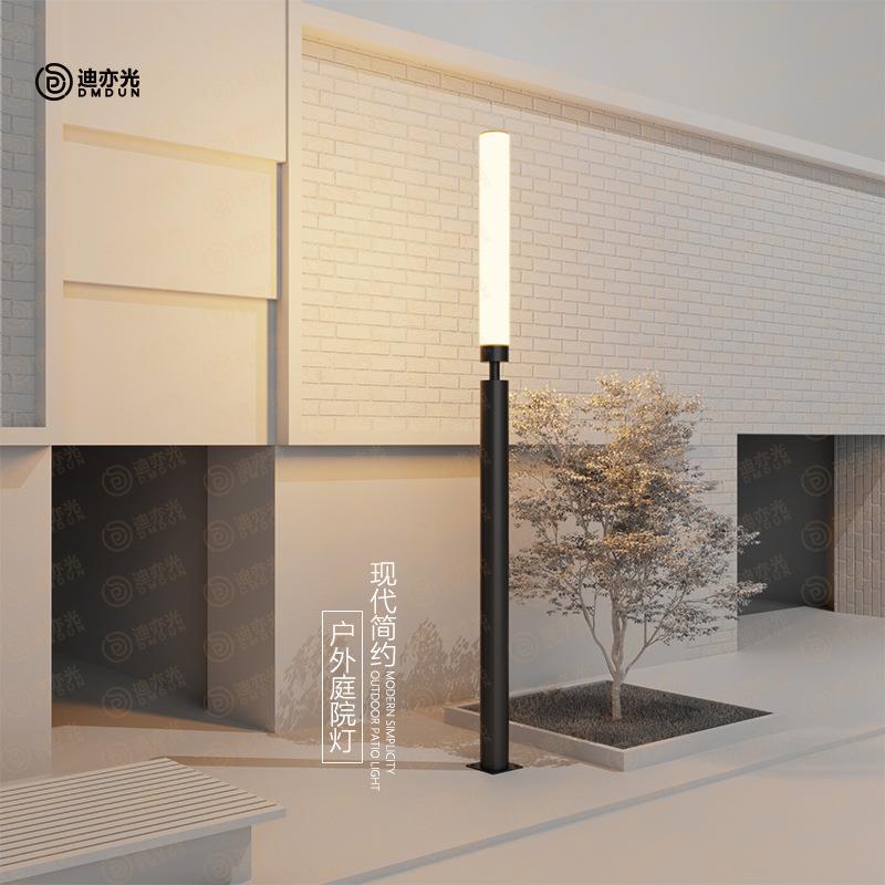 户外圆管庭院灯LED现代园林景观灯小区别墅高杆灯市政工程3米路灯