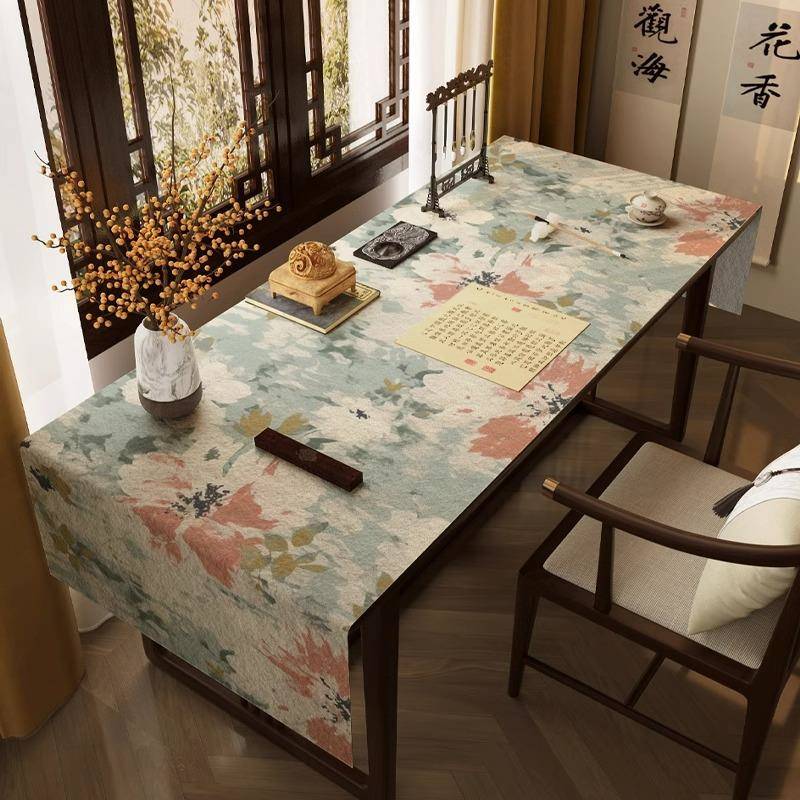 新中式创意毛毡垫油画风毛笔字小楷专用书法垫复古国画画毡加厚毛