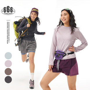 Shibuya Element潮流立体剪裁速干长袖T恤女生运动骑行上衣V6242