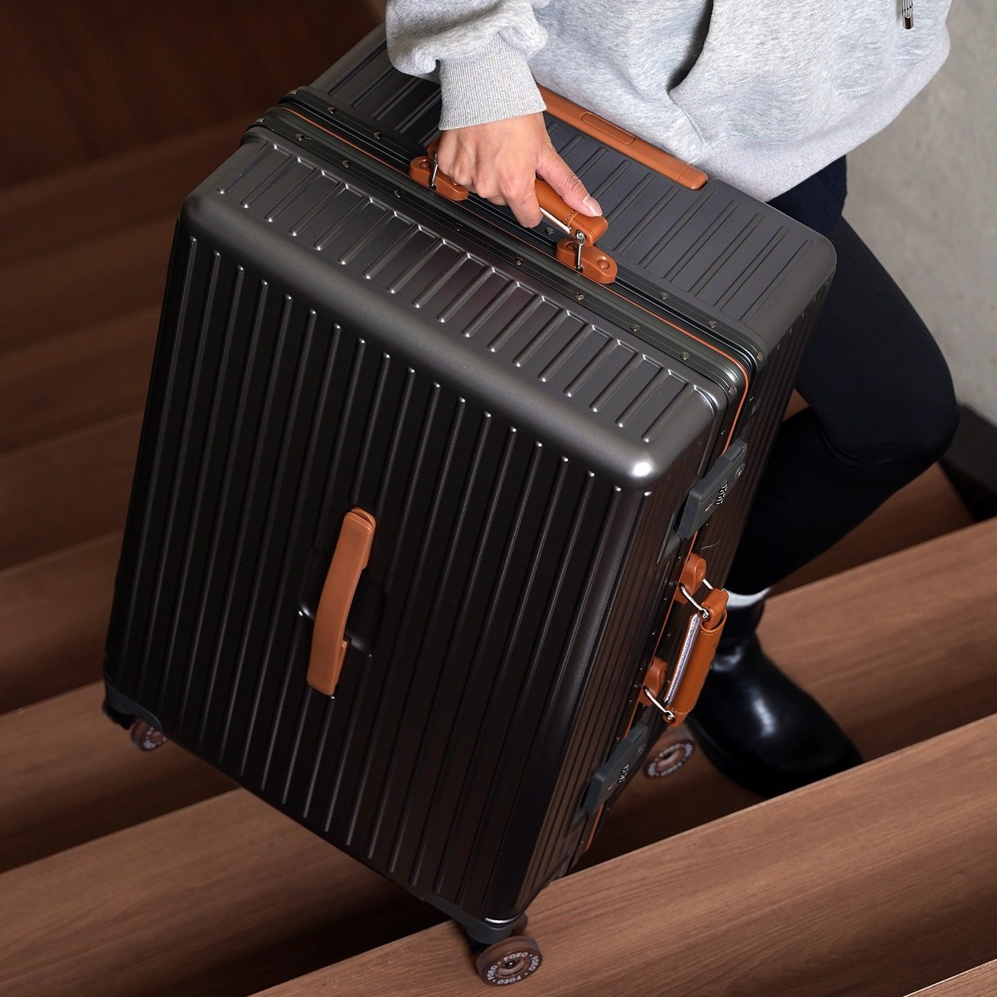 【新品】FOEO超大容量深仓行李箱男学生铝框旅行箱结实耐用女登机,箱包皮具/热销女包/男包,旅行箱,淘宝优惠券,粉丝福利购,淘宝优惠卷