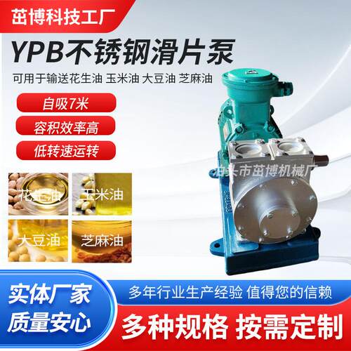 YPB不锈钢滑片泵 柴油汽油航空煤油甲醇轻油乙醇泵 装卸车油泵