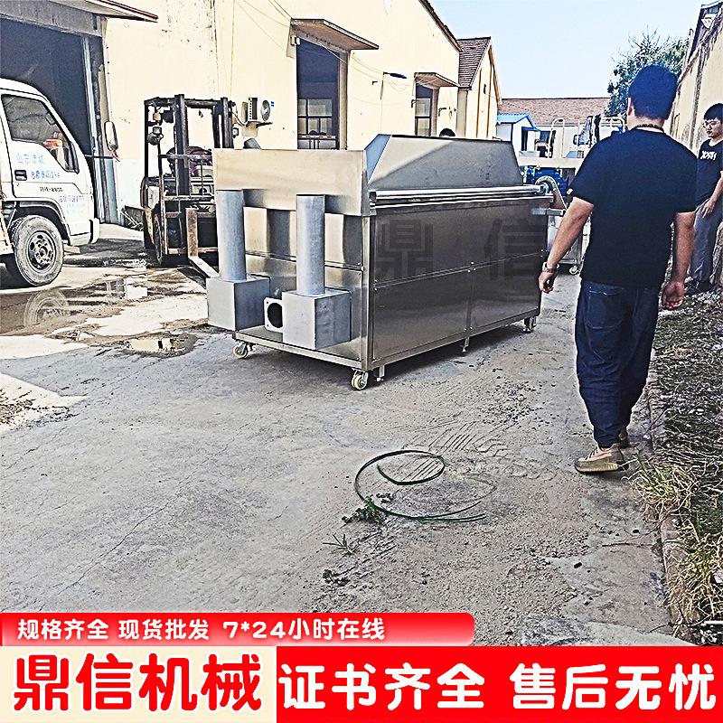 自动出料肉皮油炸机不锈钢猪皮油炸流水线猪皮油炸机设备诸城厂家