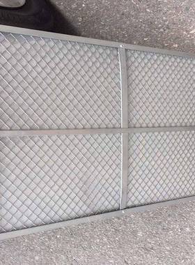 耐高温中效过滤器双面菱形护网过滤器镀锌板外框过滤器480*480*20