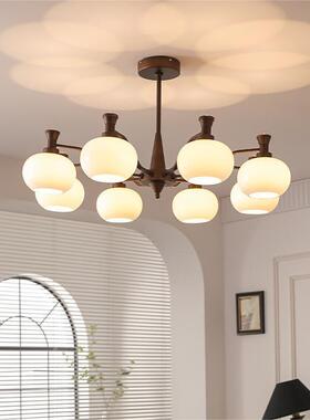 客厅吊灯美式中古风餐厅大厅主灯法式复古南洋风卧室灯具高级感