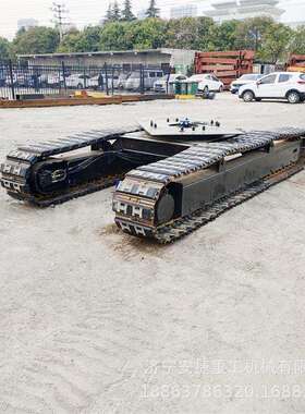 20吨液压钢制履带底盘TM40马达履带行走总成一体液压站履带底盘