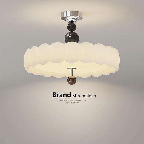 法式复古卧室吸顶灯中古奶油风主卧书房护眼灯感2025新款灯具