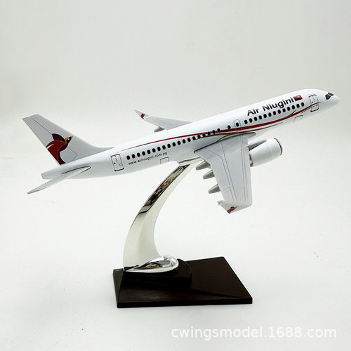 空客A220-300新几内亚飞机模型 1:200静态机模摆件厂家仿真客机飞
