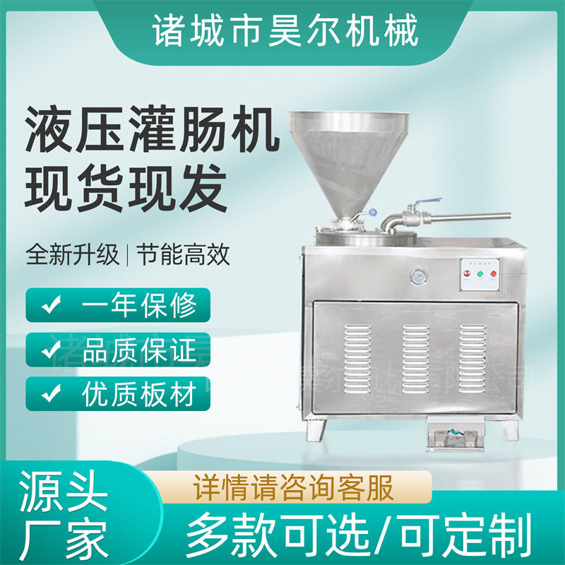 蛋白肠衣灌肠机 大型不锈钢皮蛋肠猪肉肠加工设备 肠类制作食品