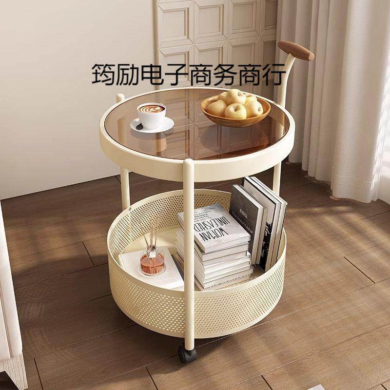复古中古风可移动沙发边几阳台小茶桌高级床头侧边柜小茶几小推车,3C数码配件,USB灯,淘宝优惠券,粉丝福利购,淘宝优惠卷