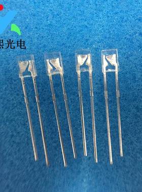 234白发橙LED灯珠发光二极管高亮短脚橙色方灯橙光