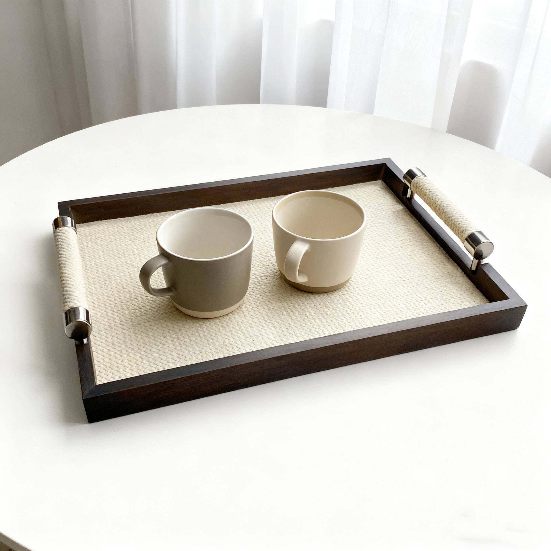 简约轻奢胡桃木贴皮托盘纸巾盒配套样板间收纳盘客厅茶几软装摆件,基础建材,脚轮/万向轮,淘宝优惠券,粉丝福利购,淘宝优惠卷