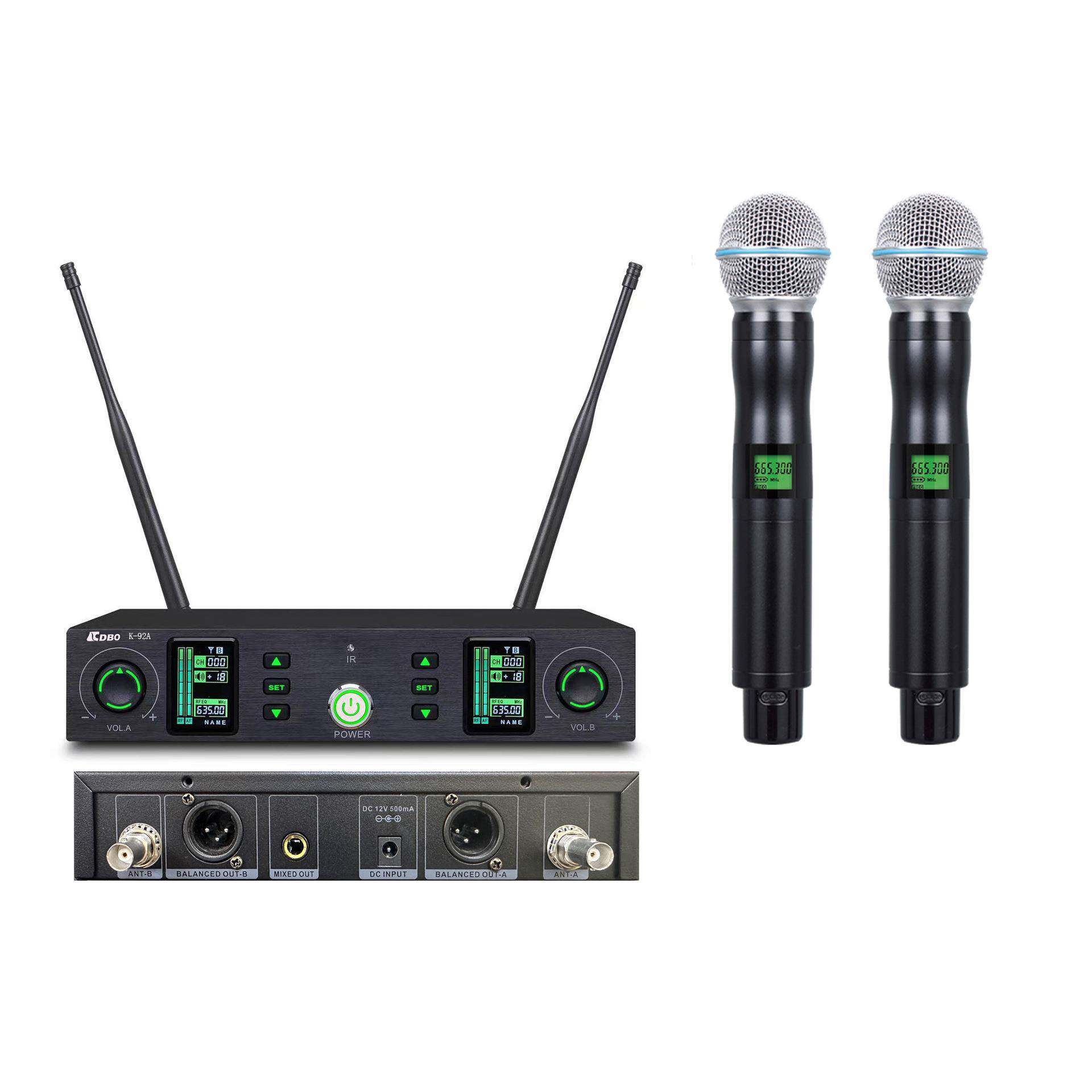 CDBO/卡迪宝K-92A专业U段手持式无线咪话筒演出家用会议麦克风