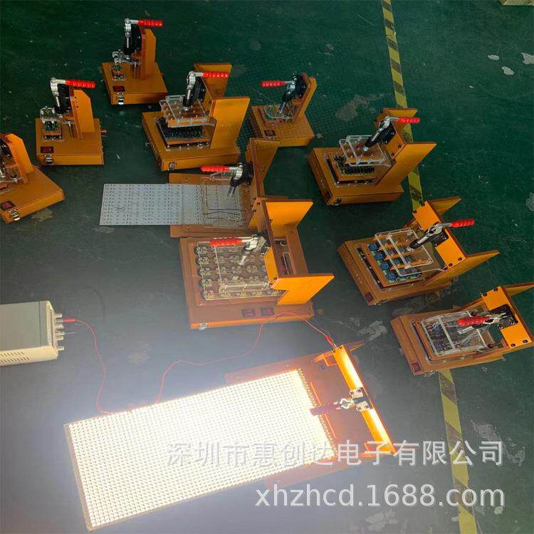 LED软灯条硬灯板测试架 RGB灯板灯条测试夹具 PCBA功能测试治具